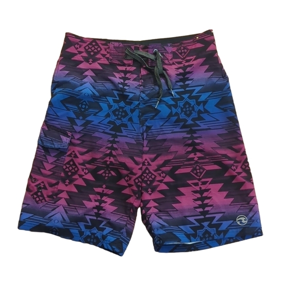 Ocean Current Other - Ocean Current Board Shorts Size 28 Blue Purple Black